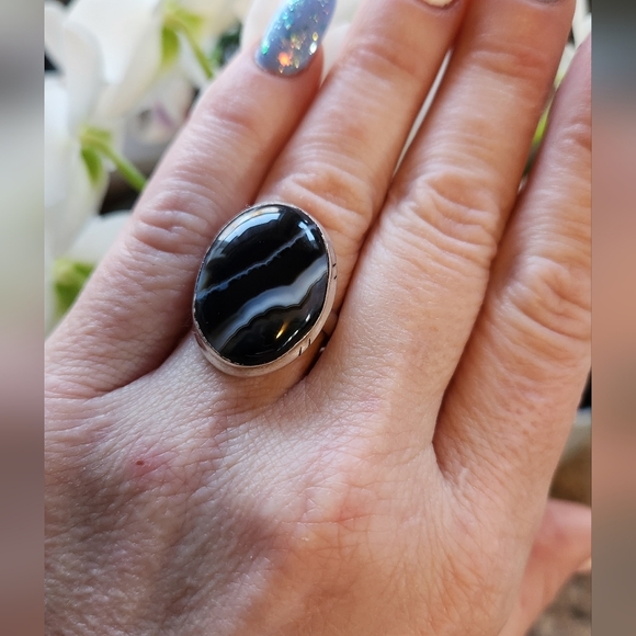 Crystal Stone And Silver Ring - Picture 9 of 9